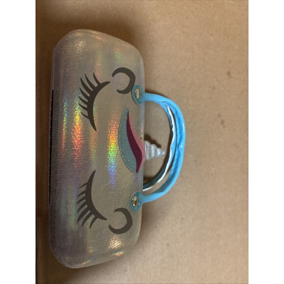 Kid’s Eye Glass Case Unicorn Design Case Purse Stand Storage Box - Picture 2 of 4